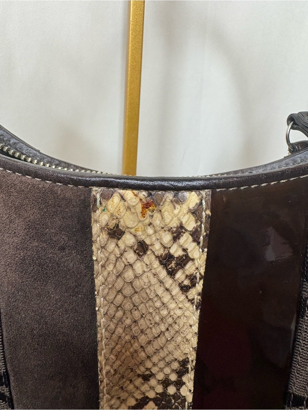 Y2K Coach Hampton Striped Python 🤍 - Picture 6 of 8